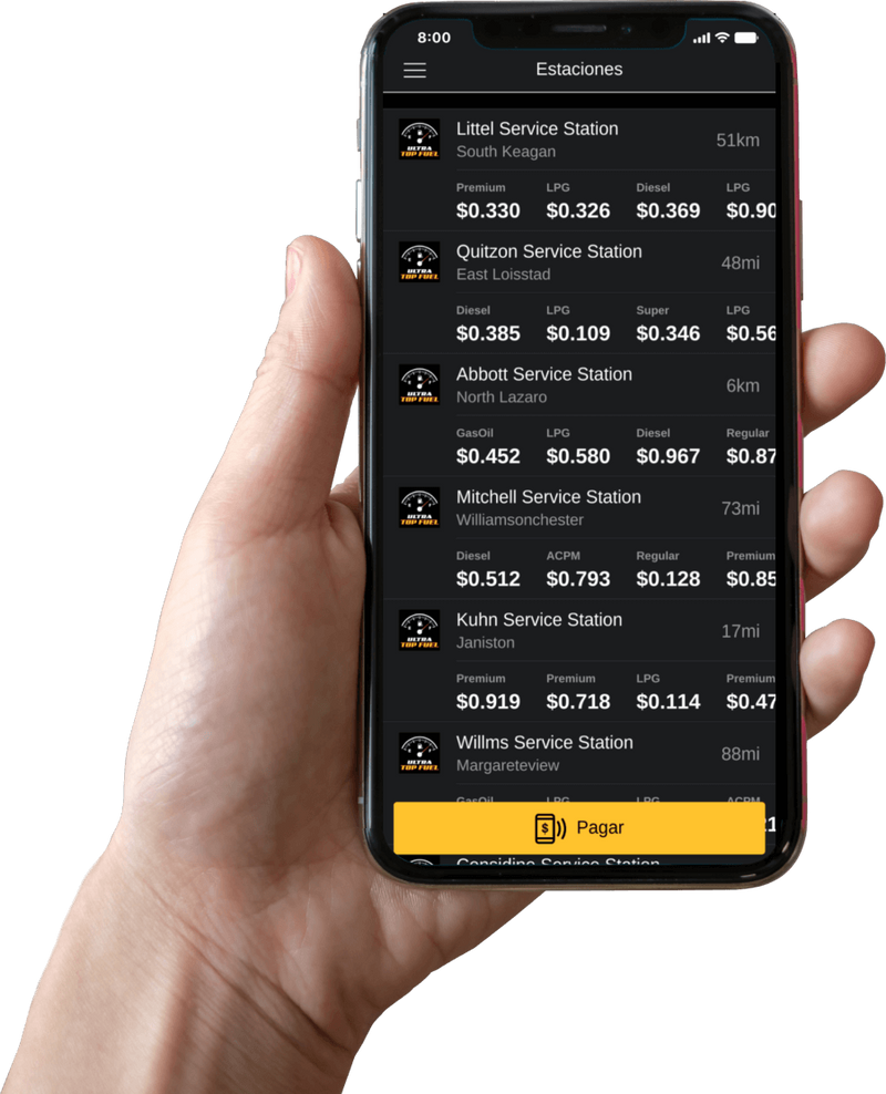 Ultra Top Fuel Es fácil pagar la gasolina con Easy Pay.